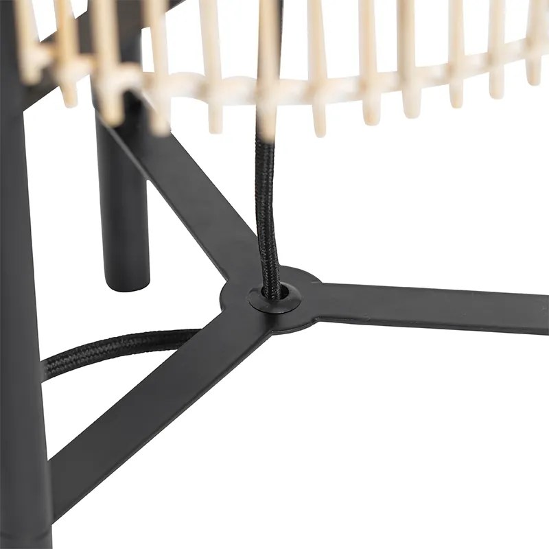 Candeeiro de mesa escandinavo em bambu - Natasja