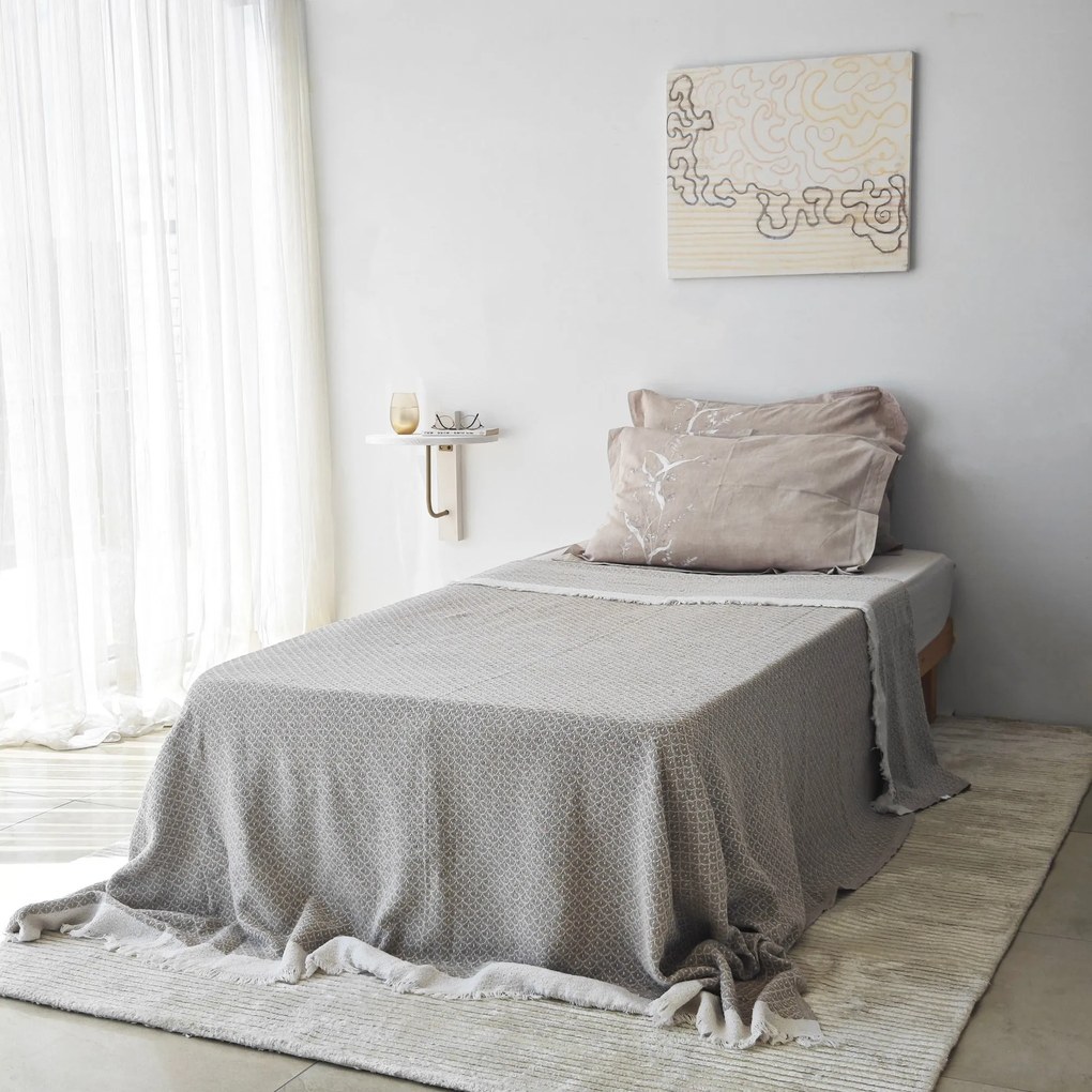 Prateleira de Parede Reve – Ouro e Branco – 35x35 cm