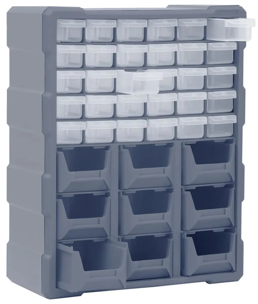 Caixa organizadora com 39 gavetas 38x16x47 cm