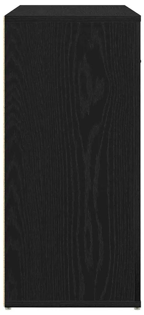 Buffet vidaXL Carvalho Preto 80x33x70 cm Madeira de engenharia