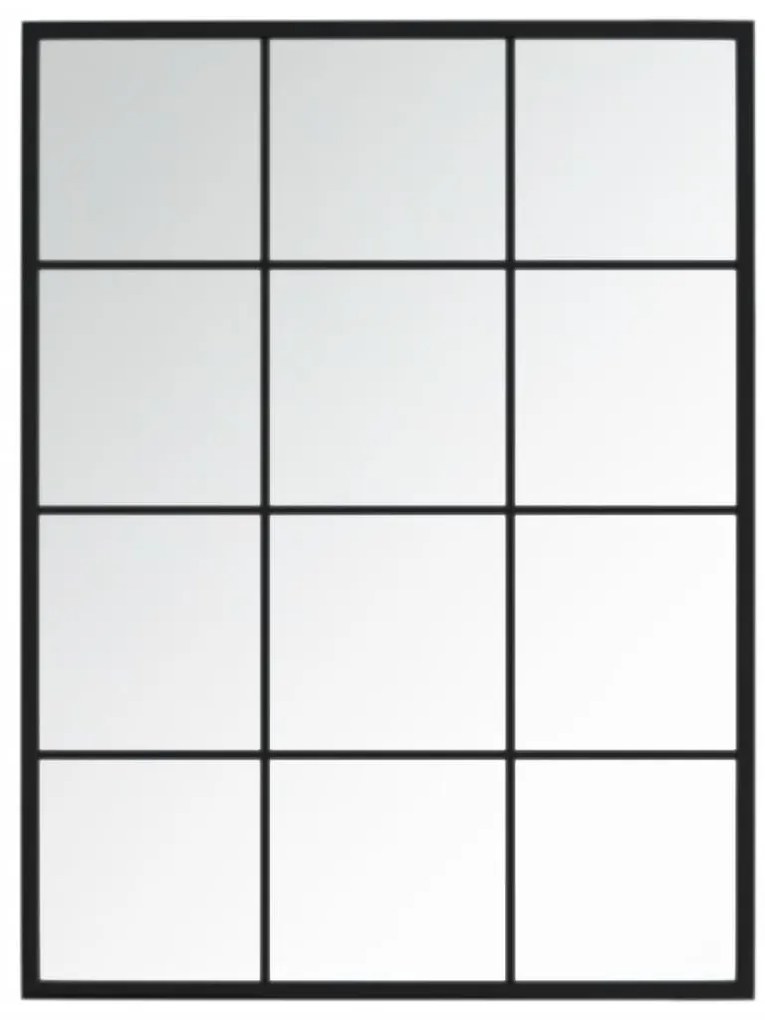 Espelhos de parede 3 pcs 80x60 cm metal preto