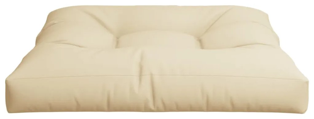 Almofadão sofá de paletes 80x80x12 cm tecido bege