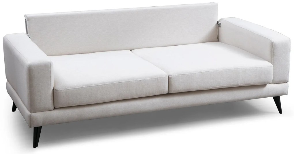Sofá-Cama 3 Lugares Nordic – Bege – 210x90x85 cm