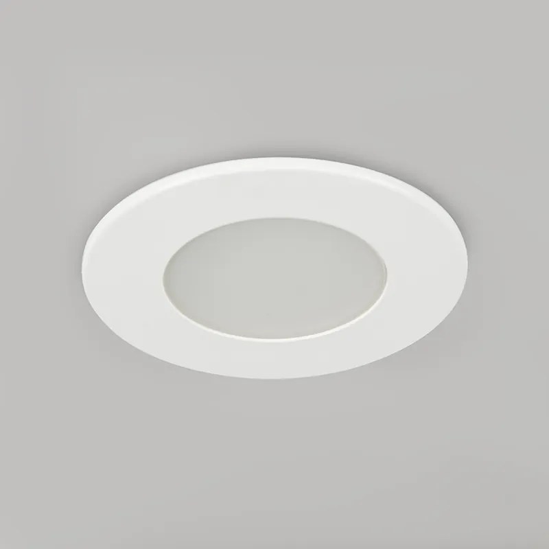 Conjunto de 3 focos embutidos para banheiro redondos LED 5W branco à prova d'água - Blanca Moderno