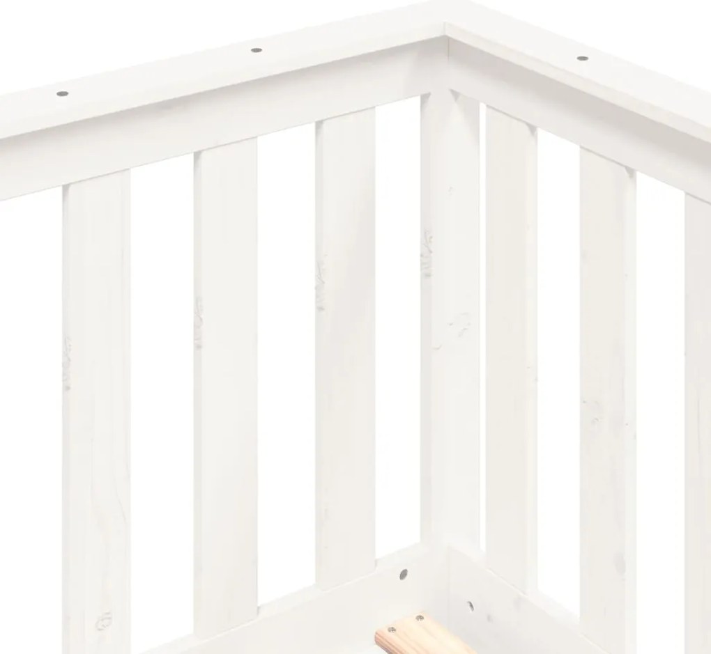 Sofá-cama sem colchão 90x200 cm madeira de pinho maciça branco