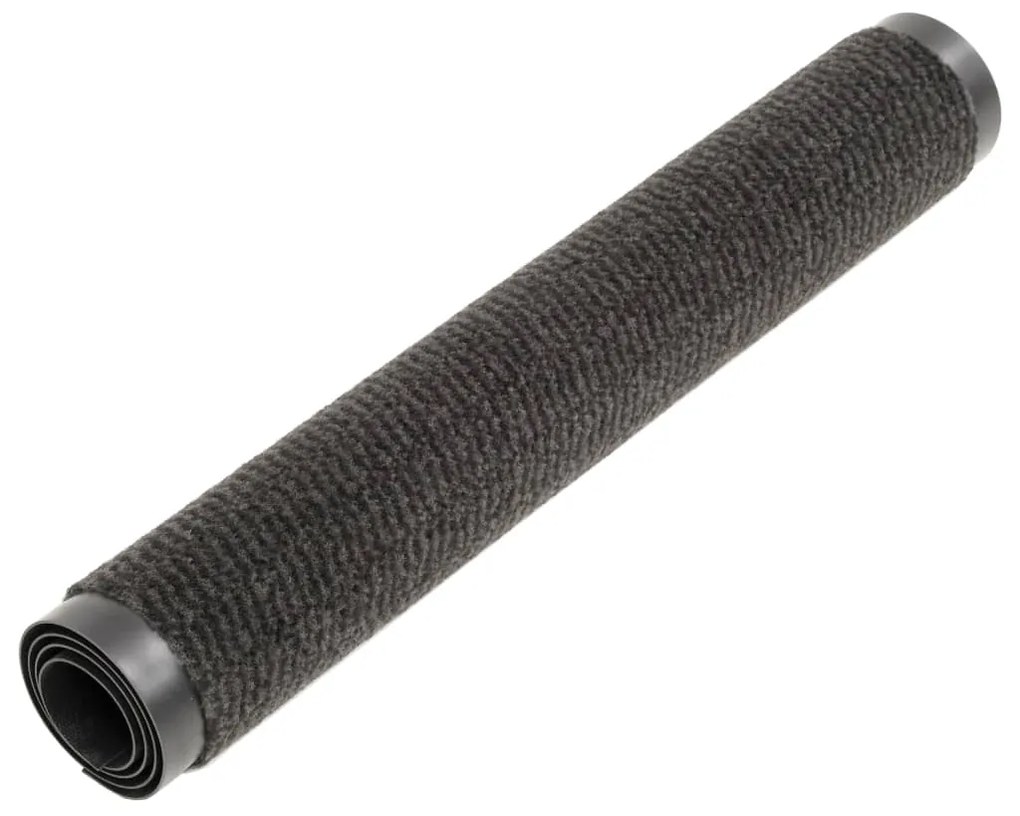 Tapete controlo de pó retangular tufado 2 pcs 120x180 cm preto