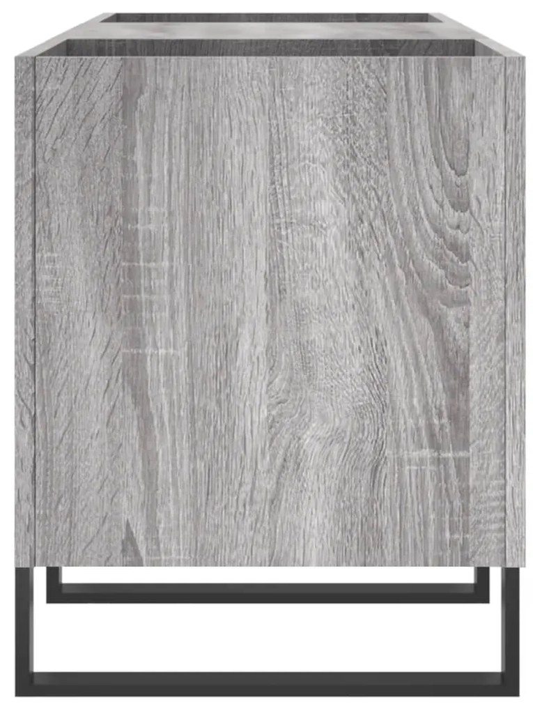 Armário p/ discos 121x38x48cm derivados madeira cinzento sonoma