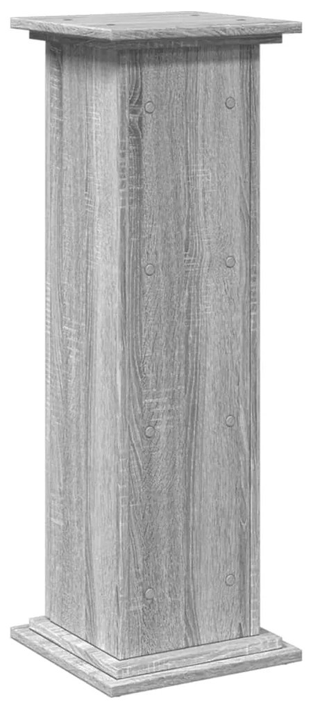 Suporte expositor c/ arrumação deriv. madeira cinzento sonoma