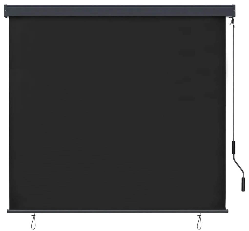 Estore de rolo para exterior 160x250 cm antracite