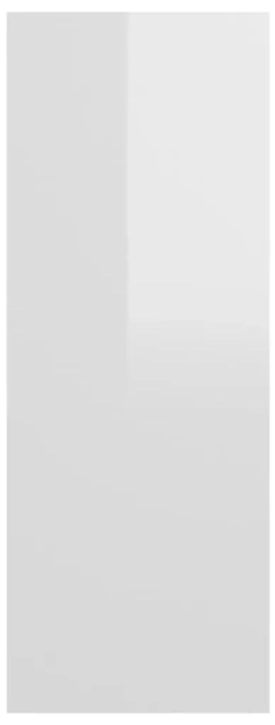 Mesa consola 105x30x80 cm derivados de madeira branco brilhante