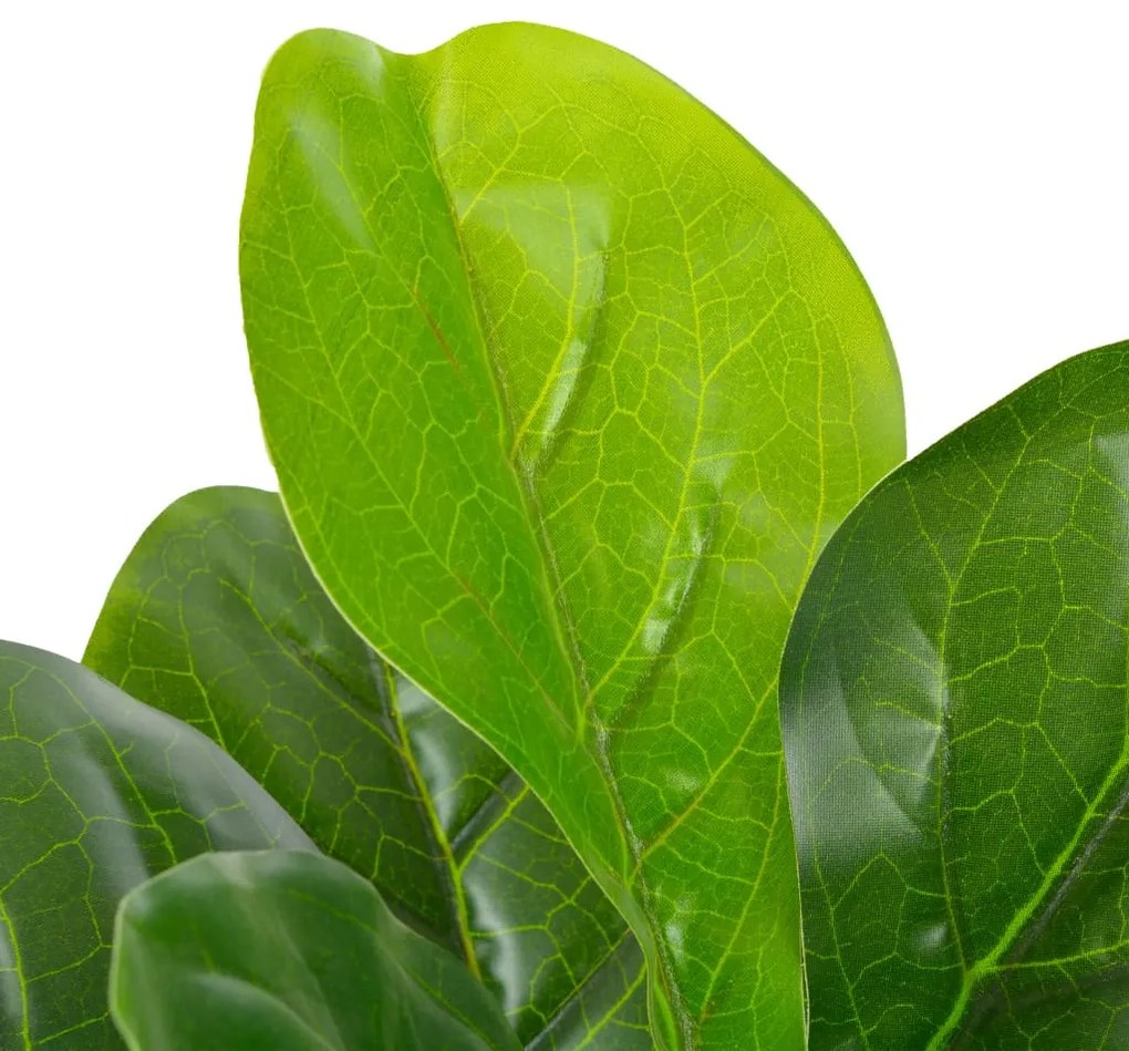 Planta figo folhas de violino artificial com vaso 90 cm verde
