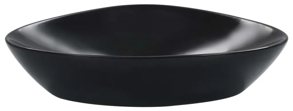 Lavatório 58,5x39x14 cm cerâmica preto