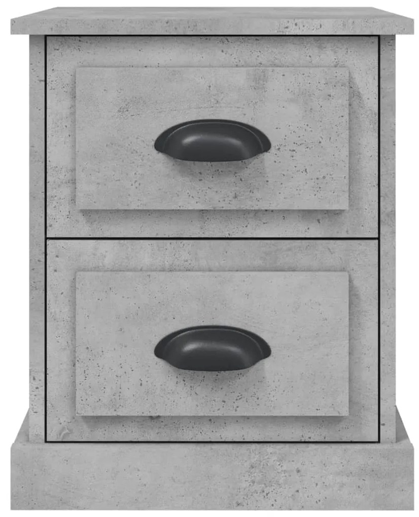 Mesa de cabeceira 39x39x47,5 cm derivados madeira cinza cimento