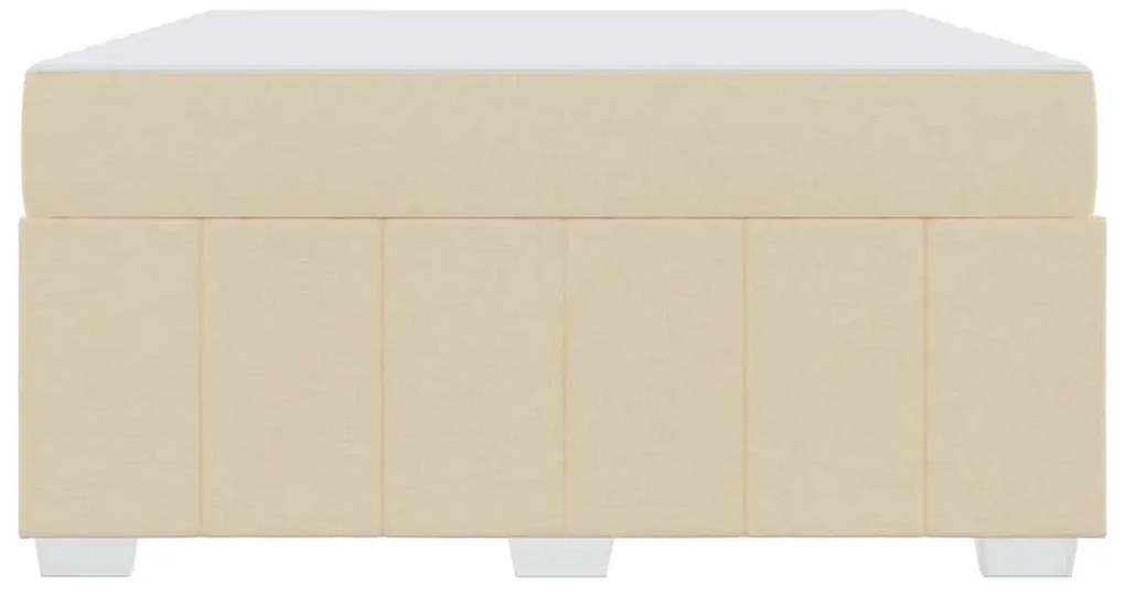 Estrutura da Cama Creme 160 x 200 cm tecido