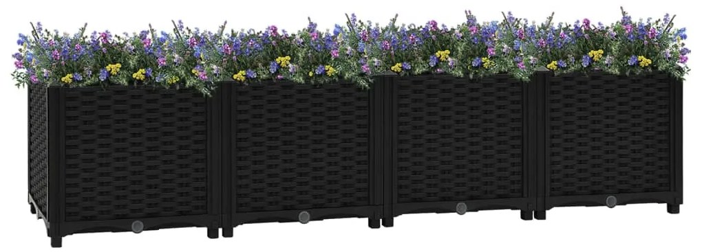 vidaXL Canteiro elevado 160x40x38 cm polipropileno
