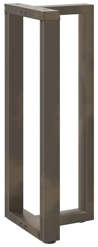 Pés de mesa de bar em forma de T, 2 peças, preto, 50x35x(100-101) cm,
