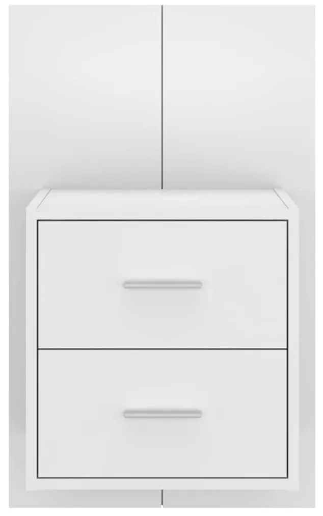 Mesa de cabeceira montagem na parede branco
