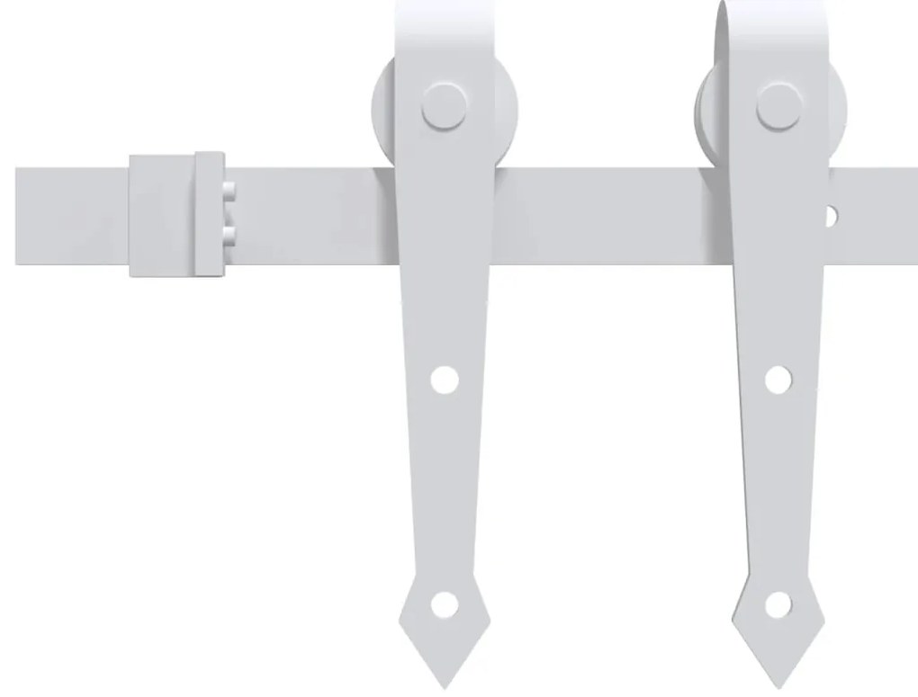 Porta Deslizante vidaXL com Conjunto de Hardware 83x202 cm Madeira Mac