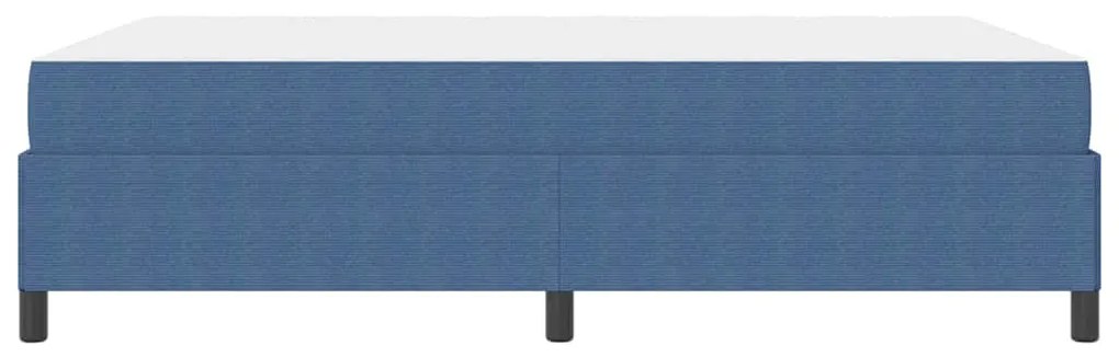 Estrutura da Cama Azul 140 x 200 cm Tecido de veludo côtelé