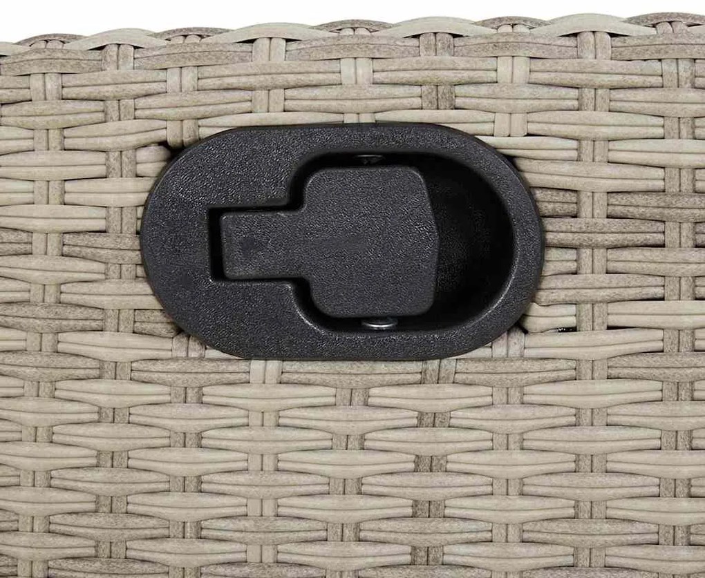 9 pcs conjunto de jantar p/ jardim c/ almofadões cinzento claro
