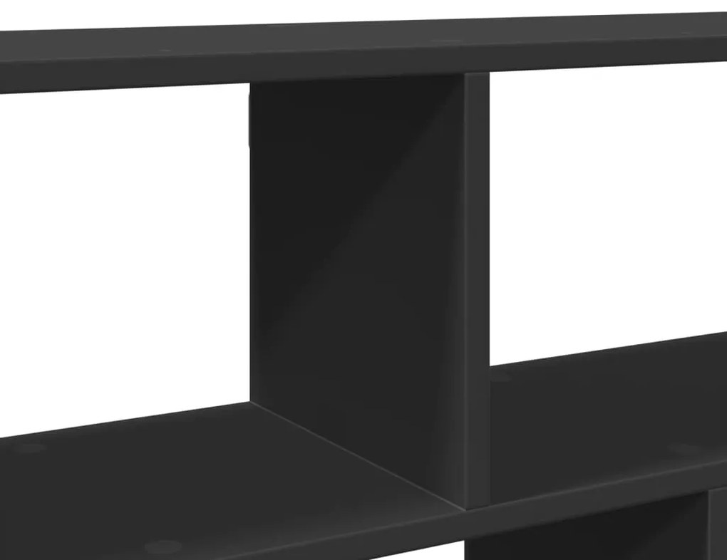 Prateleira de parede 100x25x50 cm derivados de madeira preto