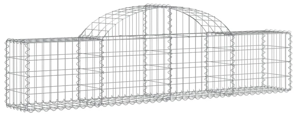 Cestos gabião arqueados 25pcs 200x30x40/60 cm ferro galvanizado