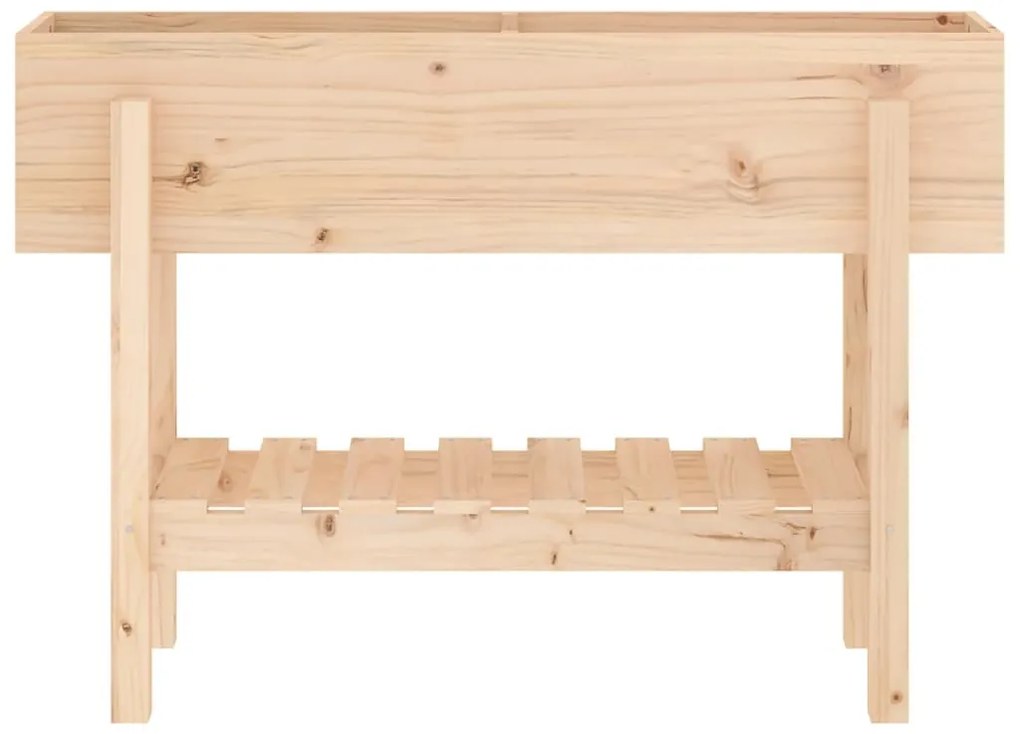 Canteiro elevado de jardim 101x30x69 cm madeira de pinho maciça