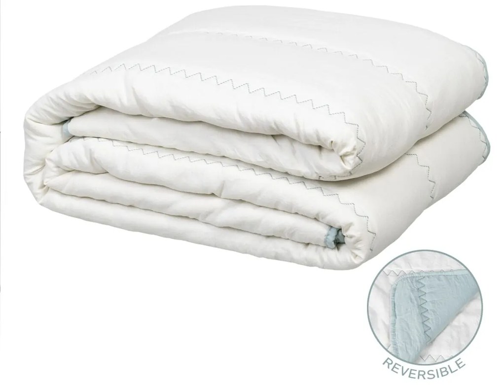 Colcha Azul Creme 180 x 260 cm