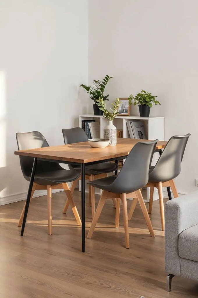 Pack 4 Cadeiras Synk Basic - Cinza escuro