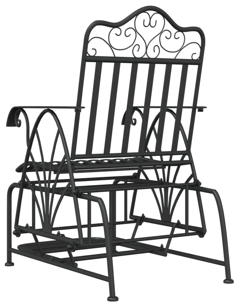 Banco de alpendre 61 cm aço preto