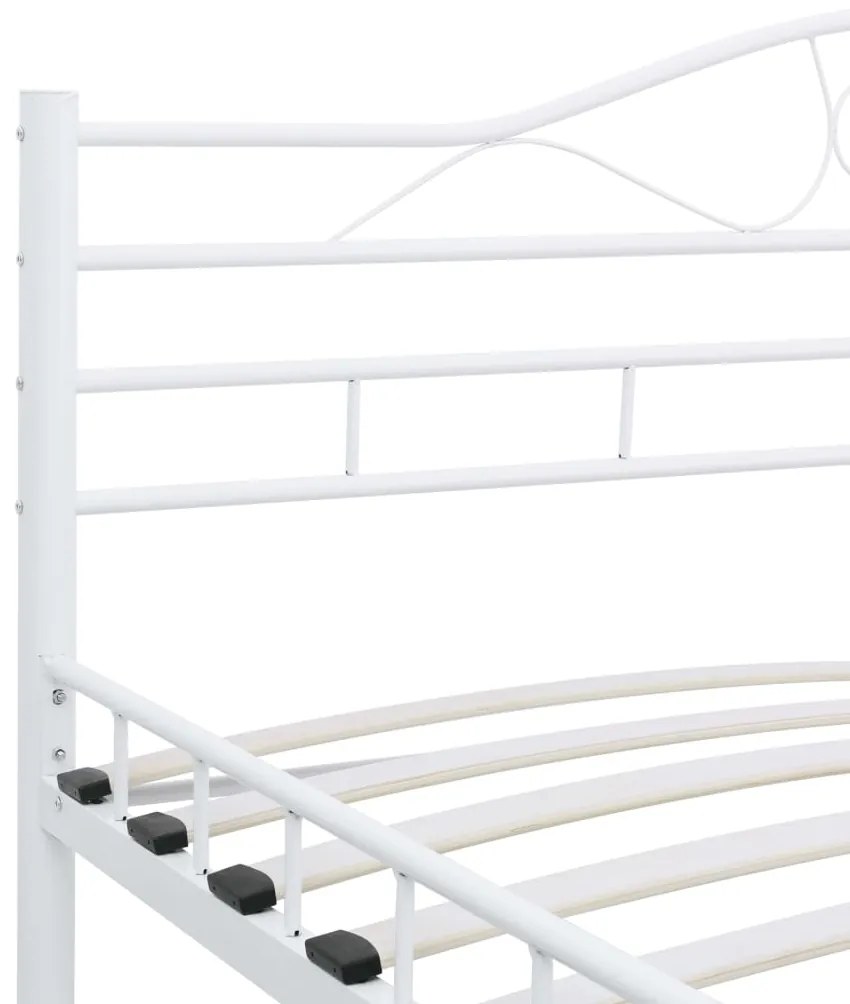 Estrutura de cama 120x200 cm metal branco