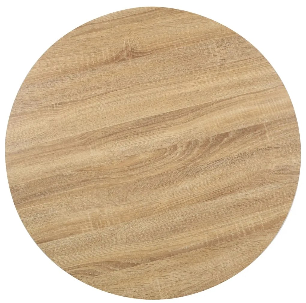 Mesa bistrô 80 cm MDF castanho-claro