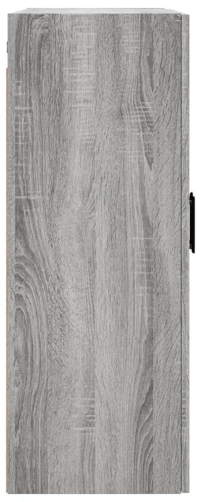 Armário de parede 69,5x34x90 cm cinzento sonoma