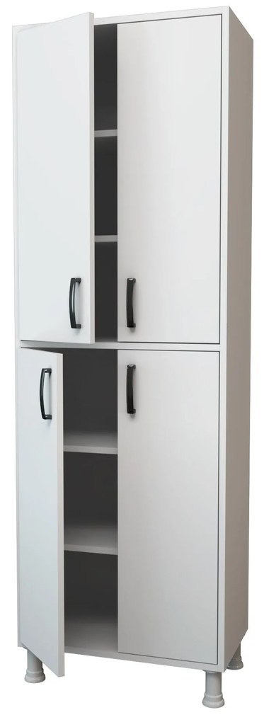 Armário Multiusos M4 – Branco – 62,6 cm x 191 cm x 35,8 cm