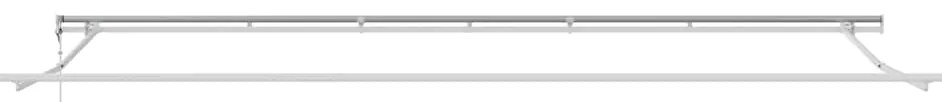 Toldo Retrátil Vermelho e branco 600 × 300 cm Vermelho e branco