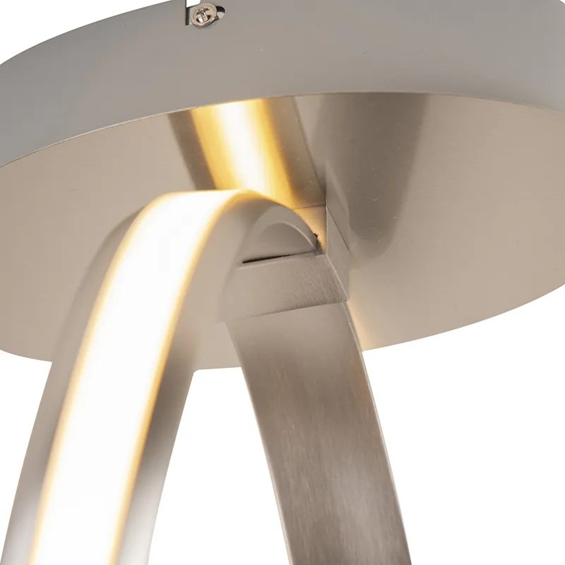 Candeeiro de teto design em aço regulável com LED incluído - Viola Due Moderno,Design