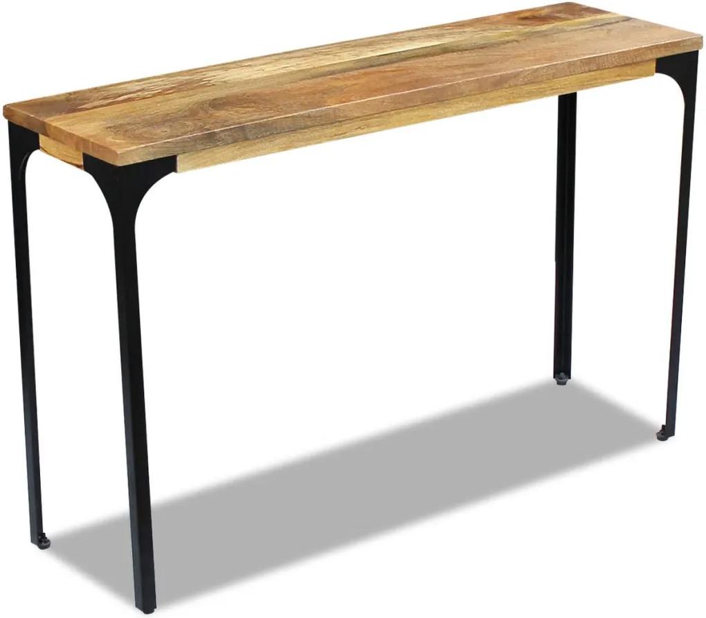 Mesa de apoio, madeira de manga 120 x 35 x 76 cm