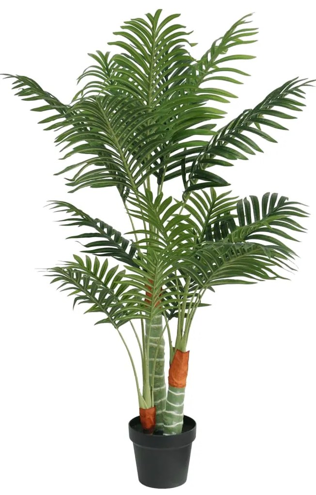 Palmeira artificial com 3 troncos 120 cm PP verde
