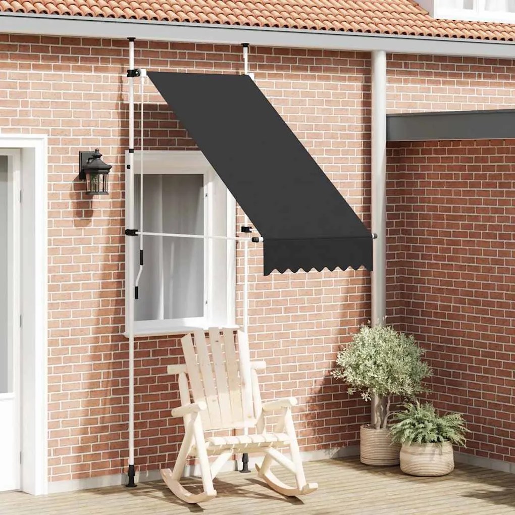 Toldo retrátil manual 100 cm antracite