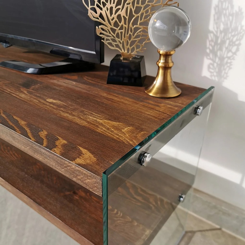 Móvel TV TV103 – Nogueira – 120 cm x 45 cm x 35 cm