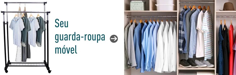 HOMCOM Charriot com Altura Ajustável Cabide com 4 Rodas para Roupa Aço Inoxidável 80x43x85-155cm Preto