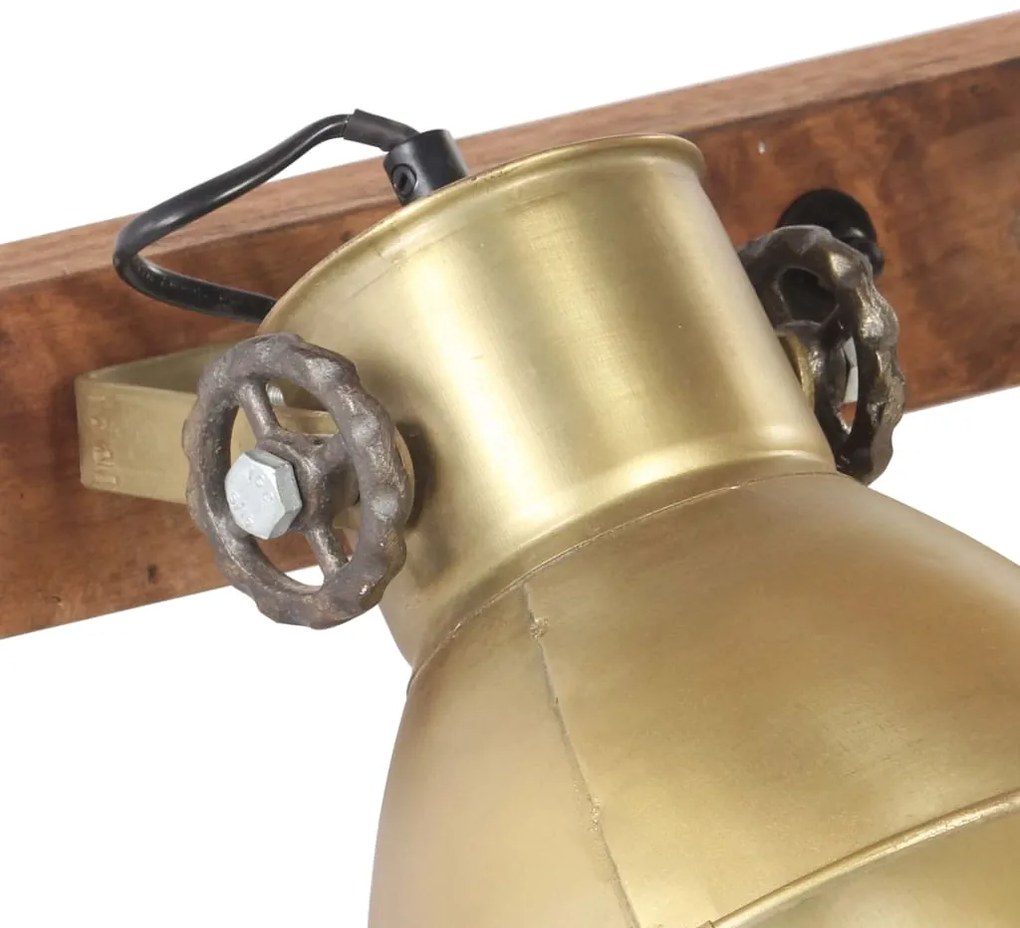 Candeeiro de parede industrial 45x25 cm E27 bronze