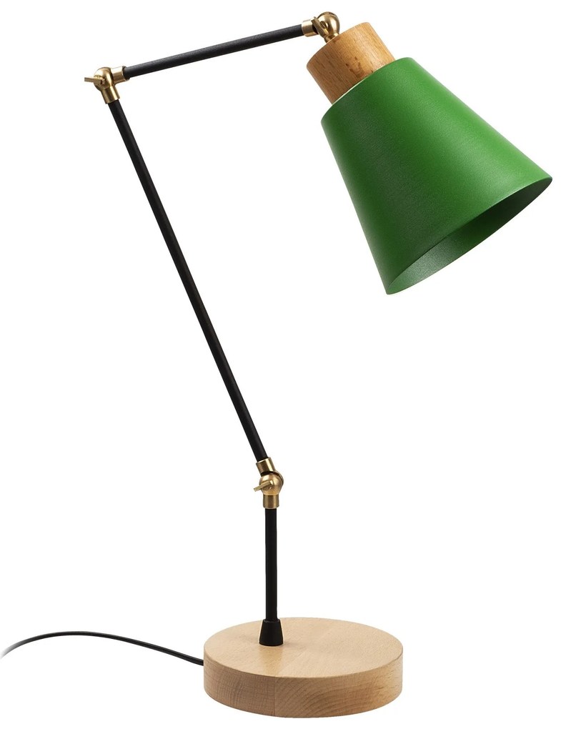 Candeeiro de Mesa Manavgat – Verde – Diâmetro 14 cm, Altura 52 cm