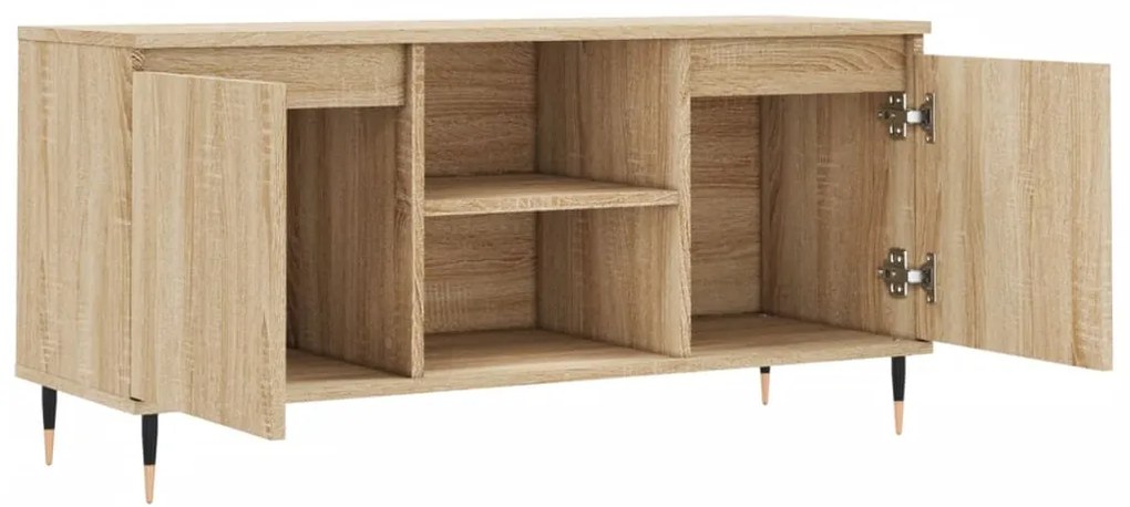 Móvel de TV 104x35x50 cm derivados de madeira carvalho sonoma