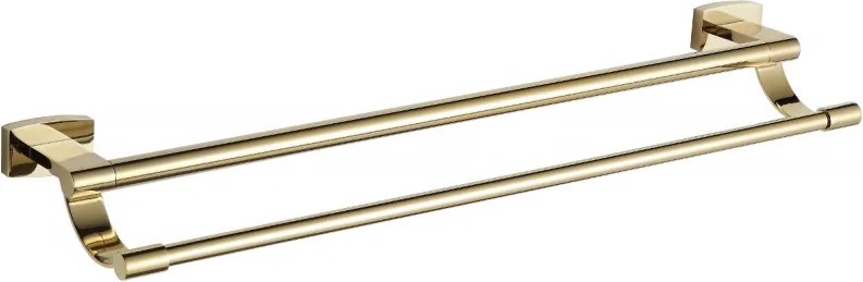 Mexen Zoja cabide duplo para toalhas, dourado - 7019125-50
