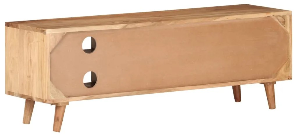 Móvel de TV 115x30x39 cm madeira de acácia maciça