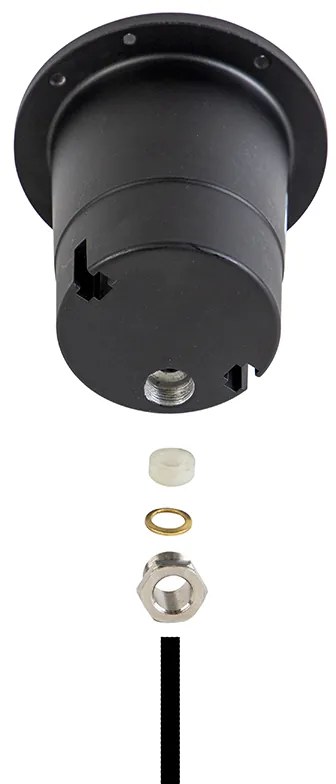 Foco de chão para exterior em aço 11cm IP67 - Basic Round Moderno