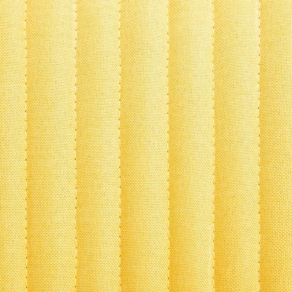 Cadeiras de jantar 2 pcs tecido amarelo