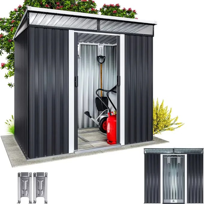 Abrigo Jardim para ferramentas em metal 196x122x180cm antracite
