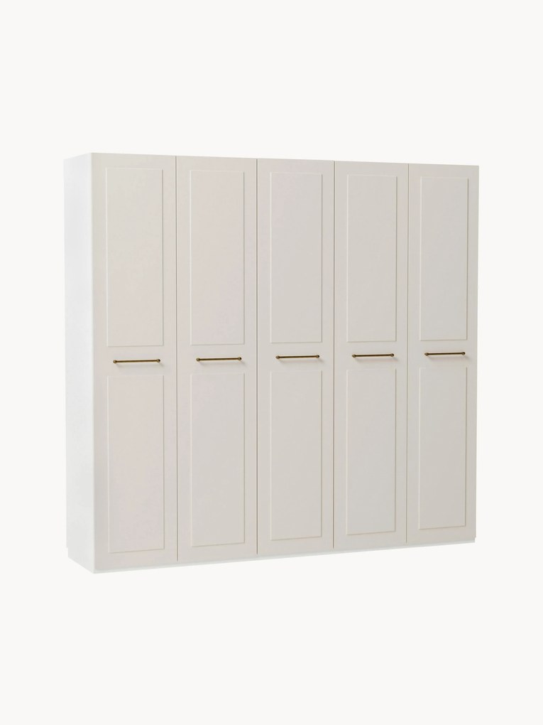 Roupeiro modular com portas articuladas Charlotte, L 250 cm, vários tamanhos
